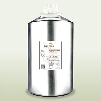Nutmeg Essential Oil - Direct from Central Java, Indonesia - Pure Essential Oils for Diffusers, Muscle Relief and Aromatherapy | Premium Therapeutic Grade (22lbs)