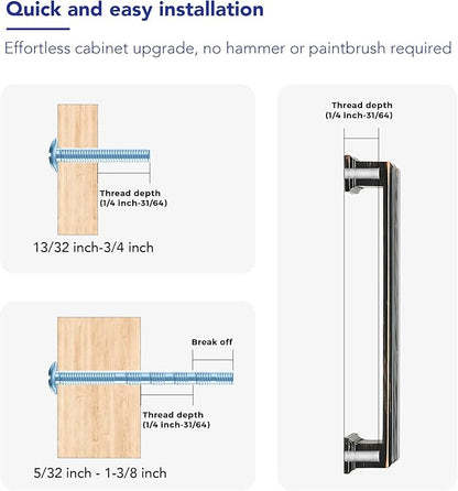 Ravinte Hardware 5 Pack Oil Rubbed Bronze Cabinet Pulls, 5 Inch (128mm) Hole Center Zinc Alloy Drawer Handles for Kitchen Cabinets, Cupboards, Dressers, Square Solid Metal Hardware