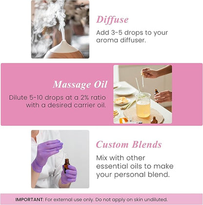 Handcraft Blends Geranium Essential Oil – 1 Fl Oz – 100% Pure and Natural – Premium Grade Essential Oil for Diffuser and Aromatherapy, Skin, Massage, Candle and Soap Making Fragrance