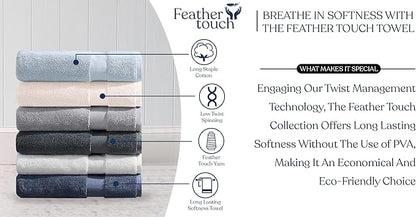 Delara Organic Cotton Luxuriously Plush Hand Towel Pack of 2 | GOTS & OEKO-TEX Certified | Premium Hotel Quality Towels | Feather Touch Technology|650 GSM Long Staple|Soft, Quick Dry & Ultra-Absorbent