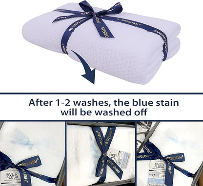 Everplush Diamond Collection Extra Large Bath Sheet Towel – 1 PK, Super Soft & Highly Absorbent, Quick-Drying & Oversized. Perfect for Bathroom, Pool, Swimming Use(White, 35" x 66" 1PK)