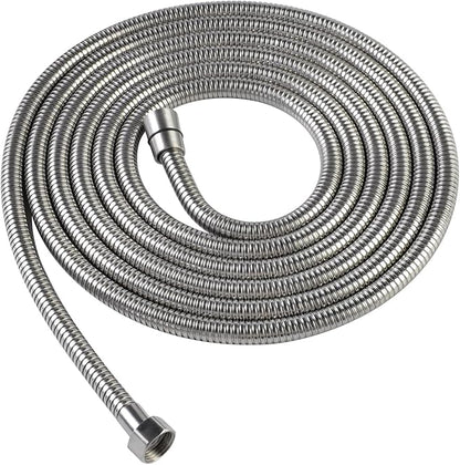 PHASAT Shower Hose,157 Inches Extra Long Shower Hose Replacement,304 Stainless Steel Shower Head Hose Extension Brushed Nickel,A3107N-4.0