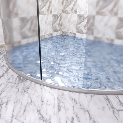 39" Shower Threshold Water Dam, Self-Adhesive Shower Barrier and Kitchen Water Stopper sealing Retention System Rubber Shower Guard Dam for Dry And Wet Separation Caulk Seal Strip Edge Trim