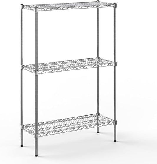 14" Deep x 36" Wide x 54" Height Wire Shelving Kit | 3-Tier | NSF Commercial Storage Rack Unit