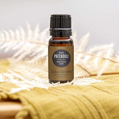 Edens Garden Patchouli- Dark Essential Oil, 100% Pure Therapeutic Grade (Undiluted Natural/Homeopathic Aromatherapy Scented Essential Oil Singles) 10 ml