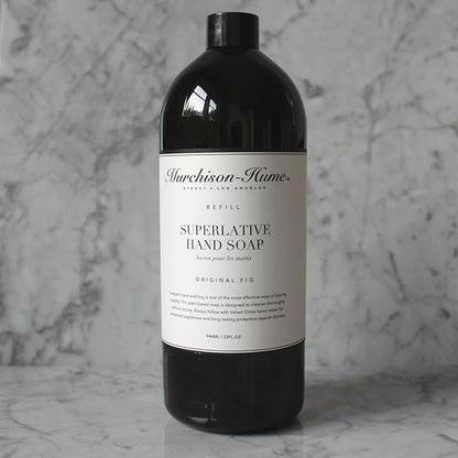 Murchison-Hume Luxury Vegan Hand Soap Refill, Moisturizing Hand Wash, SLS, Paraben & Cruelty-Free, 32oz (Original Fig)