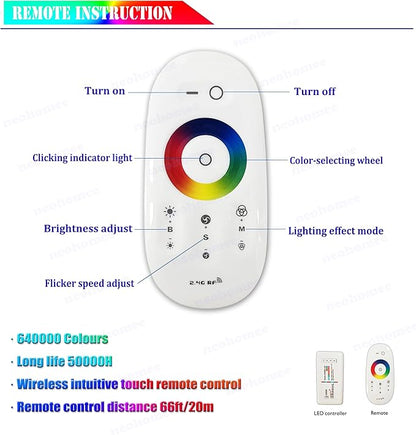 RGB LED Light Shower Niche, Matte Black 18X12 in Stainless Steel Recessed Storage with Remote Control, Waterproof No Tile Needed Wall Niche for Bathroom Storage Built-in Installation