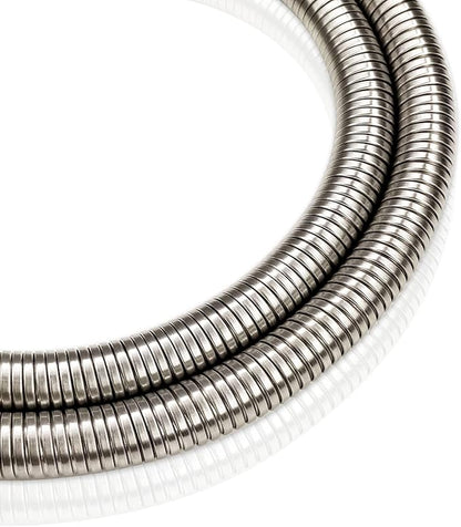 PHASAT 39-Inch short Indoor Outdoor Shower Tube Replacement Stainless Steel Handheld Shower Hose,Brushed Nickel,A3107N-1.0