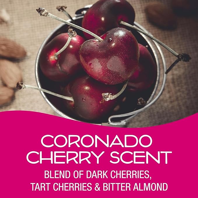 Can Air Freshener and Odor Neutralizer by California Scents, Stocking Stuffers, Set of 12 Spillproof Cans for Home and Car, Coronado Cherry, 1.5 Oz Each