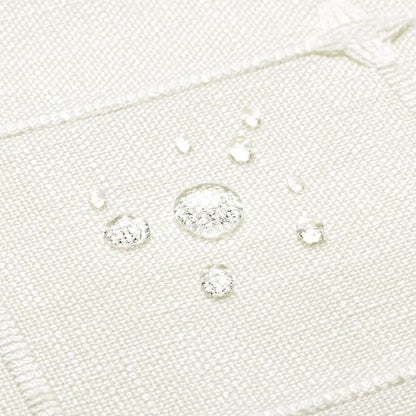 MitoVilla Modern Farmhouse Shower Curtain Set, Off White Boho Cloth Shower Curtains for Country Bathroom Decor, Ivory Vintage Rustic Thick Linen Fabric Shower Curtain with Tassel, 72 x 72