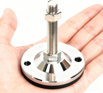 Adjustable Leveling Screw Leg,Susenya Self Leveling Feet,Foot Level,Workbench Leg Leveler,Heavy Duty Leg Leveler,Table Leveling Glides,Carbon Steel PVC,2-Pack,D120xM16xH150,2000 Lb Capacity,4.7" Dia.