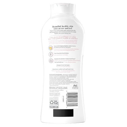 Olay Body Wash for Women, Ultra Moisture, For Sensitive Skin, Soothing Formula, 24hr Moisturizing, Hydrating & Refreshing, B3 Vitamin Complex, Free of Parabens & Phthalates, Oat Extract Scent,22 fl oz