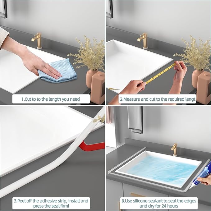 78Inch New Shower Threshold Water Dam Barrier,Collapsible Self-Adhesive Silicone Shower Water Guard for Bathroom Bathtub and Kitchen,Shower Water Blocker Suitable for Wheelchair Access(White)