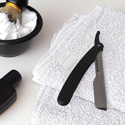 Hand Towels (Pack of 24) White Economy Towels Salon Towels - 100% Cotton Spa Towel– 16 x 27 Inches Highly Absorbable, Facial, Gym, Hair Face Towels Bulk