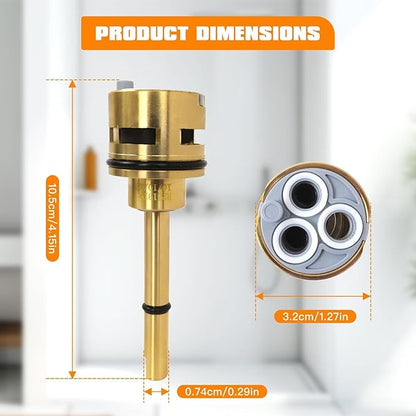RP51919 6 Setting Diverter Cartridge Fit for Delta R11000 R22000 Faucet Valve Replacement Trim Kit, 6 Way Shower Diverter Parts, Leak-Resistant Design