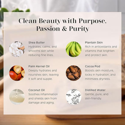 era of nature Best Raw ORGANIC AFRICAN BLACK SOAP, for Dry Skin and Skin Conditions. Pure & Natural Ingredients, Imported From Ghana - 3LB (48oz)