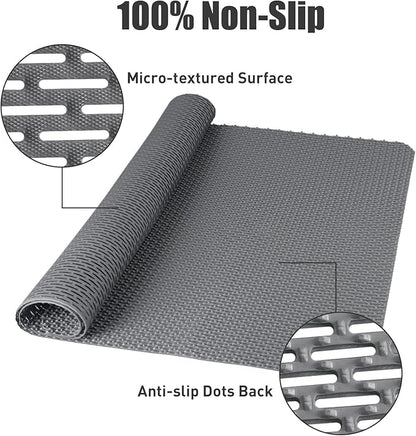 Large Anti Slip Shower Mat - Yonala 39.4" x 31.5" Non Slip Shower Mat for Inside Shower, Trimmable PVC Shower Floor Mat for Shower Stall, Bathroom, Tub, Quick Drying Matt