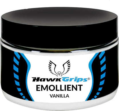 HawkGrips 8oz Massage Emollient, Vanilla, Emollient for IASTM and Massage, Soft Tissue Mobilization & Lubrication for Massage Therapy, Shea Butter, Oil Based, Vegan, Cream Alternative, Pack of 1