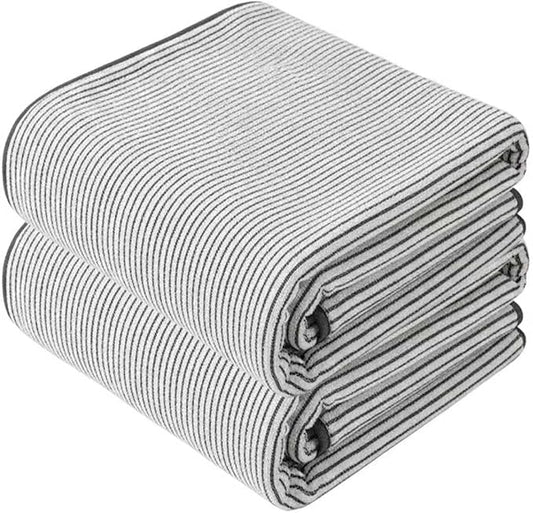 2-Pack Microfiber Bath Towels (27x54 Inches) - Ultra Soft & Quick Dry, 3X Absorbency, Lightweight for Gym, Yoga, Travel & Spa - Perfect for Home, Fitness & Post-Workout,