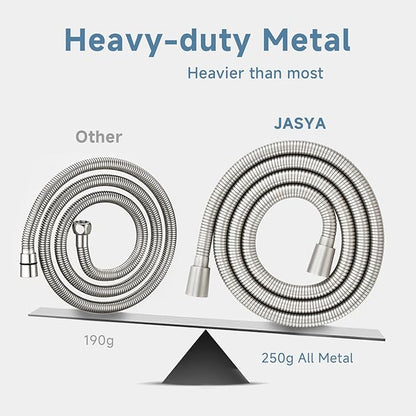 Shower Hose Extra Long 304 Stainless Steel Handheld Showerhead Hoses,Anti Winding Interface,With Brass Insert And Nut-durable ＆ Flexible Rv Shower Hose Replacement (Brushed Nickel, 39 Inches)