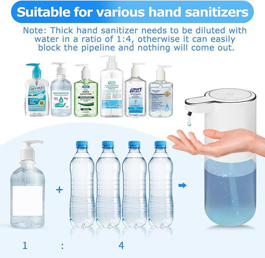 2 Pack Soap Dispenser,Automatic Liquid Soap Dispenser Touchless,13.5oz/400ml USB Rechargeabled Wall Mounted Smart Soap Dispenser for Bathroom Kitchen Set New