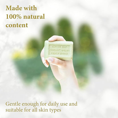 Calithea 3 Pack Soap Bars: Olive Oil Soap with Shea Butter & Oatmeal