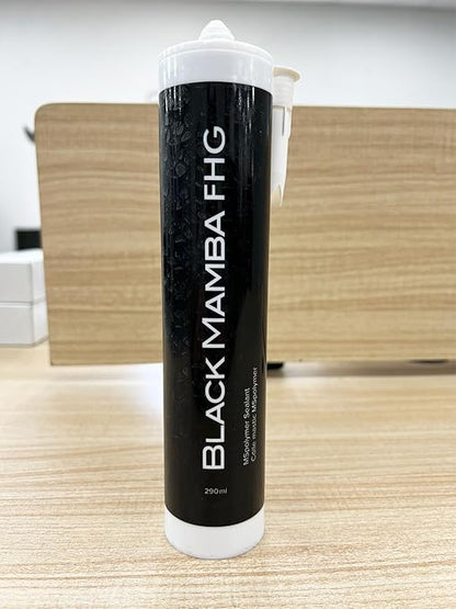 Black Mamba FHG High Tack - Superfast Mono Component Polymer Sealant Cartridge - Gray (2 Pack)
