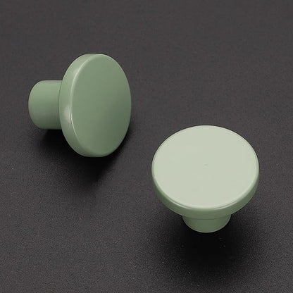 Ravinte 3 Pack Cabinet Knobs Light Green Kitchen Cabinet Knobs Round Dresser Drawer Pulls Closet Door Pulls 1-1/5 Inch
