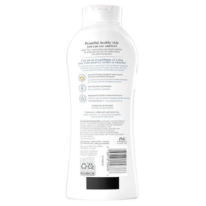 Olay Body Wash for Women, Ultra Moisture, For Extra Dry Skin, 24hr Moisturizing, Hydrating & Refreshing, B3 Vitamin Complex, Free of Parabens & Phthalates, Scented, 22 fl oz