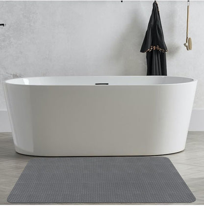 Large Anti Slip Shower Mat - Yonala 39.4" x 31.5" Non Slip Shower Mat for Inside Shower, Trimmable PVC Shower Floor Mat for Shower Stall, Bathroom, Tub, Quick Drying Matt