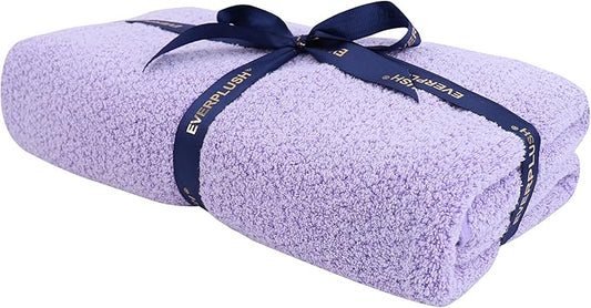 Everplush Diamond Collection Oversized Bath Towel – 1 Pieces, Super Soft & Highly Absorbent, Quick-Drying, Extra Large & Thick. Perfect for Bathroom, Pool, Swimming Use (Lavender, 30" x 56" 1PK)