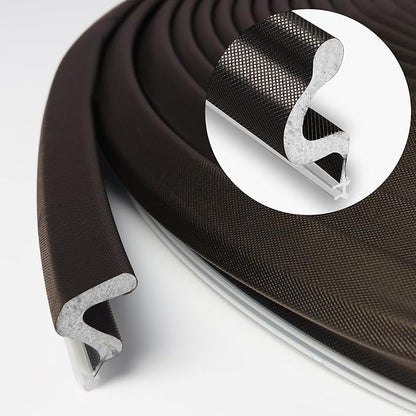 Storystore Door Weather Stripping 20 FT, Foam Kerf Weather Stripping Door Seal for Doors and Windows Insulation with Slot Card Frame