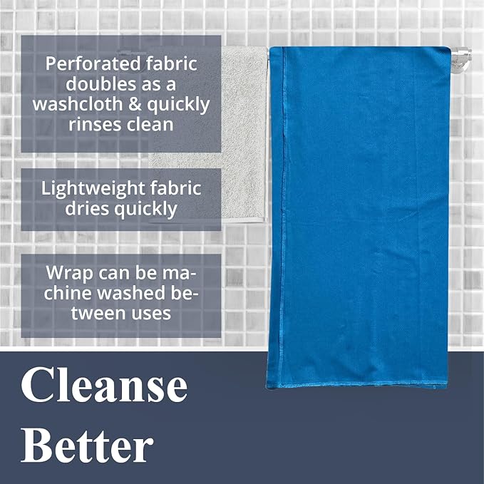 Dignity Bath & Spa Bathing Cover Up for Elderly, Senior or Disabled Women | Provides Privacy & Helps Caregivers with Bathing | Secure & Adjustable | Lightweight, Quick Drying, & Non Slip (Women's S/M)
