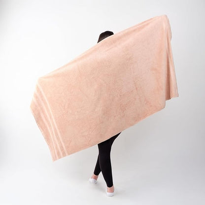 SOFE H&L | Olea Luxury Turkish Cotton Bath Towels Set of 3 : 1 Bath Towel, 1 Hand Towel, 1 Wash Cloths, Blush | Thick, Premium, Soft, Durable, Absorbent - Hotel Quality Towel Sets for Bathroom