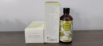 PHATOIL 3.38FL.OZ White Musk Fragrance Oils for Aromatherapy, Essential Oils for Diffusers for Home, Perfect for Diffuser, DIY Candle and Soap Making, DIY Scented Products - 100ml