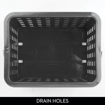 iDesign Stackable Shower Basket with Handle for Dorm or Bathroom - Set of 3 - Gray - Made in USA