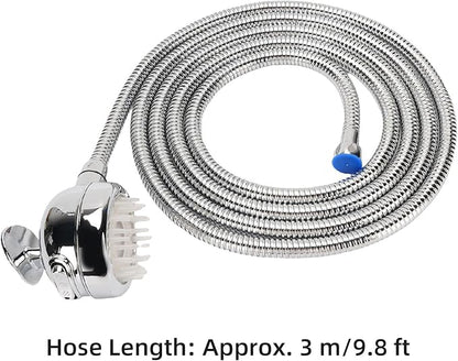 Fafeicy Dog Shower Attachment Set, ABS Pet Washing Sprayer with Hose and Adjustable Water Modes, for Easy Bathing and Grooming