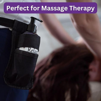 Relax Therapeutic Body Massage Oil - with Best Essential Oils for Sore Muscles & Stiffness – Lavender, Peppermint & Marjoram - All Natural - with Sweet Almond, Grapeseed & Jojoba Oil 8oz