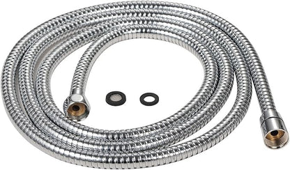 Purelux 100 Inch Extra Long Shower Hose for Handheld Shower Head with Brass Fittings, 8 feet 4 inches made of Stainless Steel Chrome Finish