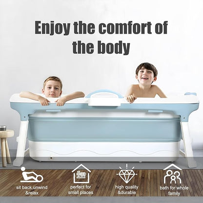 Portable Tub for Adults, Ice Bath Tub, Foldable Bathtub for Adults, Bathtub for Shower, Ice Bath, Sitz Bath, Portable Camping Shower, Freestanding Bathtubs 46 Inch