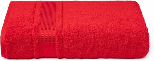 Melissa Linen, 8 Piece Towel Set, 2 Bath Towel 2 Hand Towel 4 Fingertip Red Towels, 100% Turkish Cotton Towels for Bathroom and Kitchen, Absorbent, Quick Dry, Durable and Soft Shower Towel