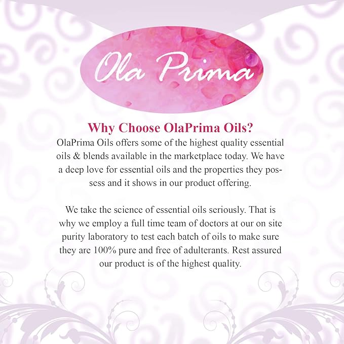 Ola Prima Lemongrass Essential Oil for Aromatherapy, Diffuser, Cleaning, Skin, Hair Health, Relaxation, Soap & Candle Making (16oz Bulk)