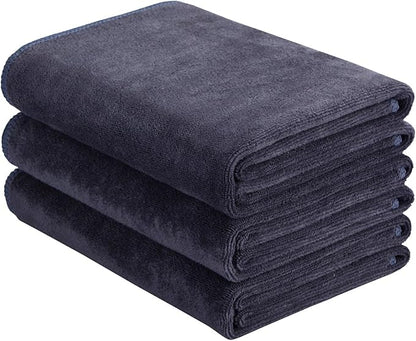 HOPESHINE Gyms Towels for Men & Women Microfiber Exercise Fitness Home Absorbent Sweat Yoga Towels Sports Towels Soft Fast Drying 16inch x32inch 3-Pack