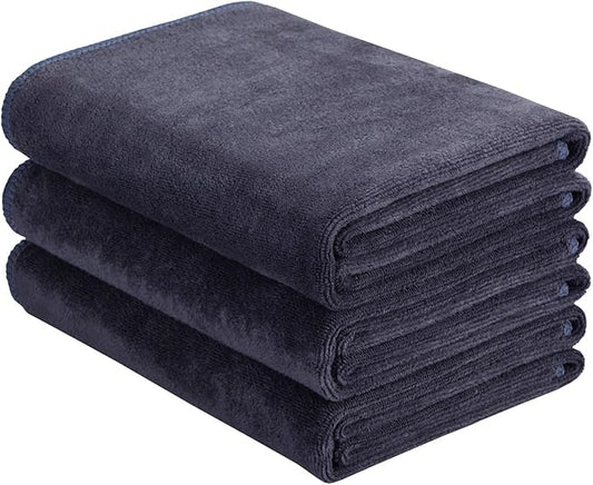 HOPESHINE Gyms Towels for Men & Women Microfiber Exercise Fitness Home Absorbent Sweat Yoga Towels Sports Towels Soft Fast Drying 16inch x32inch 3-Pack