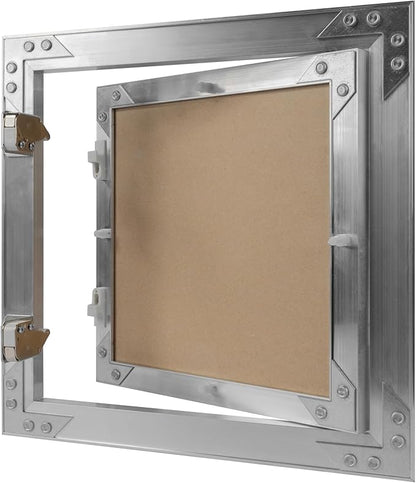 10" x 10" Inch Aluminum Drywall Access Panel - Service Shaft Door - Plumbing, Electricity, Heating, Alarm Wall Inspection hatch for Drywall - Bathroom Service Access Hole Cover