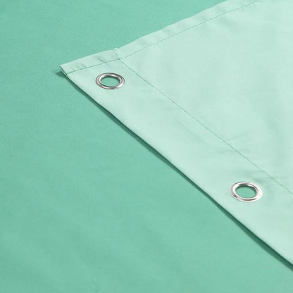 Extra Long Fabric Shower Curtain, Green Ombre Cloth Shower Curtains for Bathroom, Modern Waterproof Bathroom Curtains, 72" W x 84" H