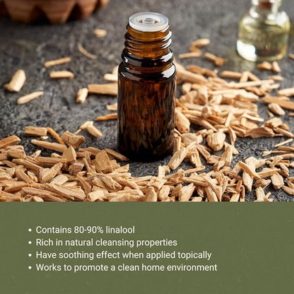 Ho Wood Essential Oil Direct from Malagassi - Ho Wood Essential Oil for Diffusers, Candle-Making, Soap-Making, Aromatherapy, for Skin and Hair (22lbs)