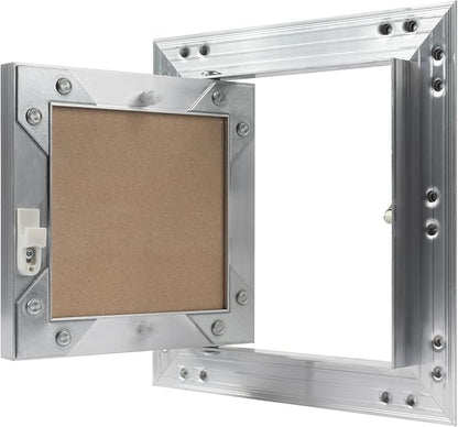 6" x 6" Inch Aluminum Drywall Access Panel - Service Shaft Door - Plumbing, Electricity, Heating, Alarm Wall Inspection hatch for Drywall - Bathroom Service Access Hole Cover