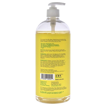 Dr. Natural Hemp Body Wash, Citrus, 32 oz - Pure Plant-Based Body Wash - Deep Cleansing and Moisturizing with Organic Shea Butter - Enriched with Hemp Seed Oil - Suitable for Sensitive Skin