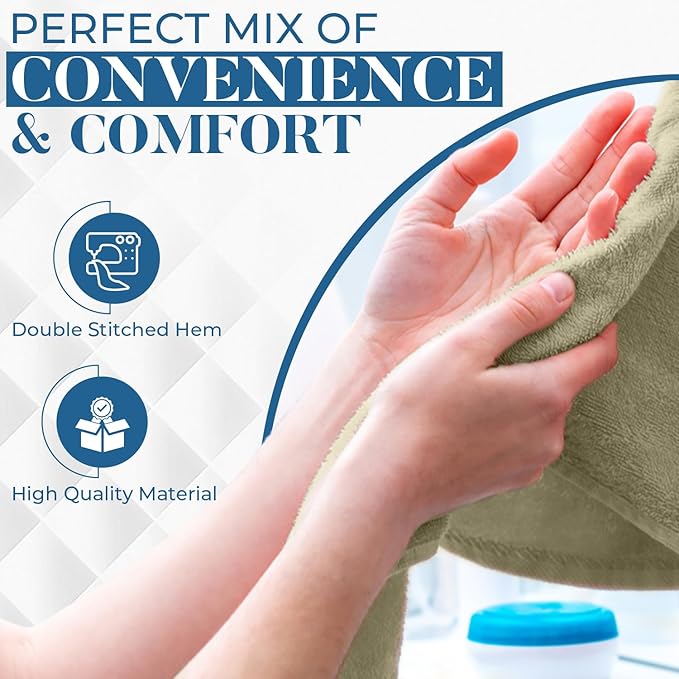 DAN RIVER 6-Pack Premium Hand Towels (16x28 Inches) - 100% Cotton, Ultra Soft, Lightweight, Highly Absorbent Towels for Bathroom, Spa, Gym, Salon, Hotel, and Travel - 550 GSM – Beige